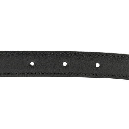 Gucci Plutone Calfskin Gucci Buckle 20mm Thin Belt 85 34 Black 4 of 5