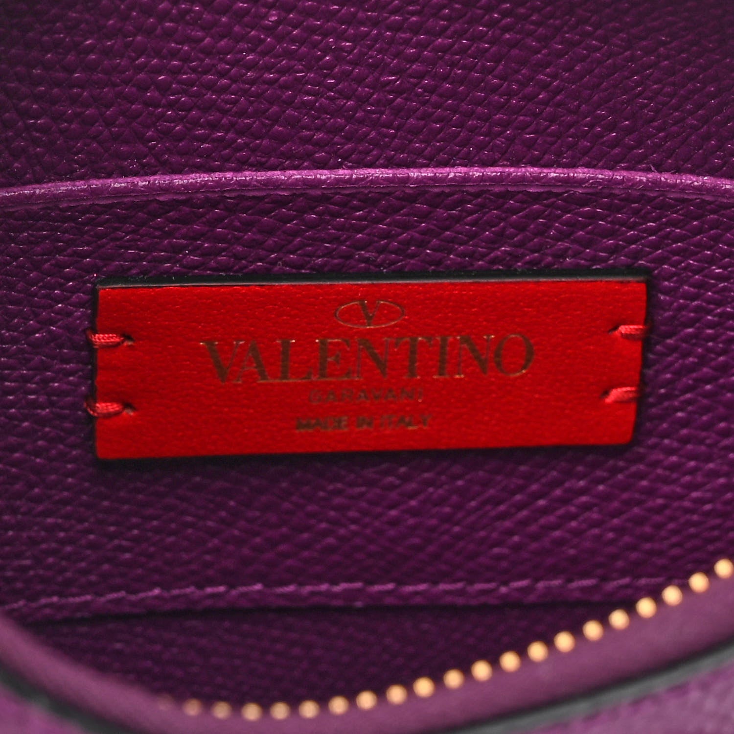 Valentino Garavani Grainy Calfskin Mini Vlogo Hobo Bag Purple 6 of 9