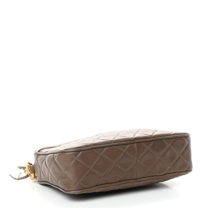 Chanel Lambskin Quilted Tassel Camera Case Brown 4 of 10