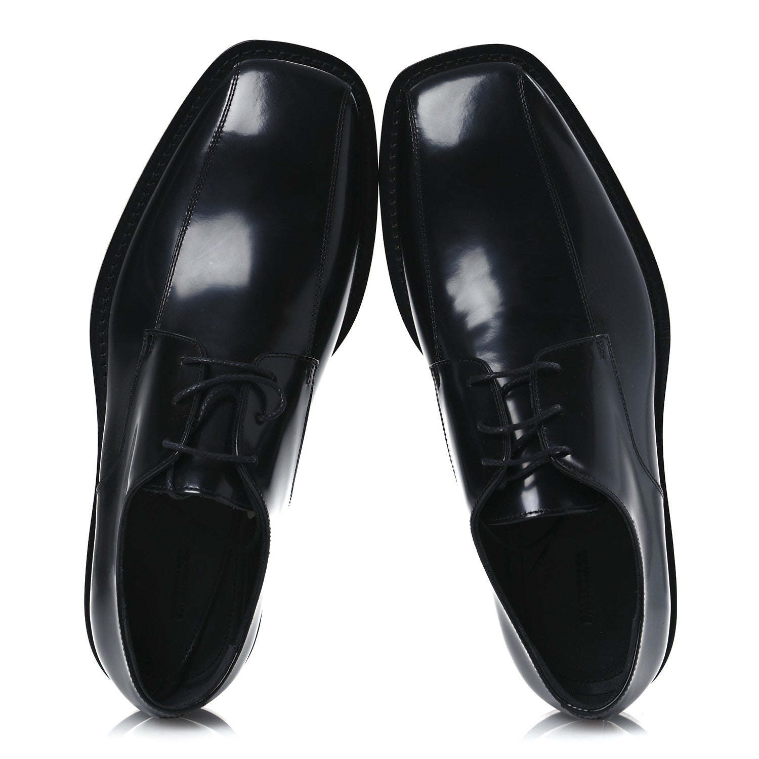 Balenciaga Calfskin Mens Square Toe Derby Shoes 40 Black 1708901 – FASHIONPHILE