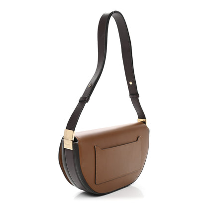 Burberry Calfskin Small Two-Tone Olympia Shoulder Bag Warm Tan 3 of 11