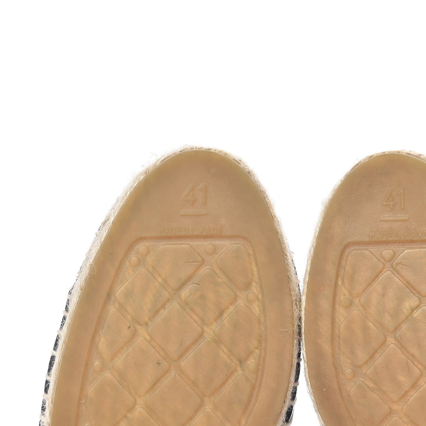 Iridescent Goatskin Patent CC Espadrille Mules 41 Black