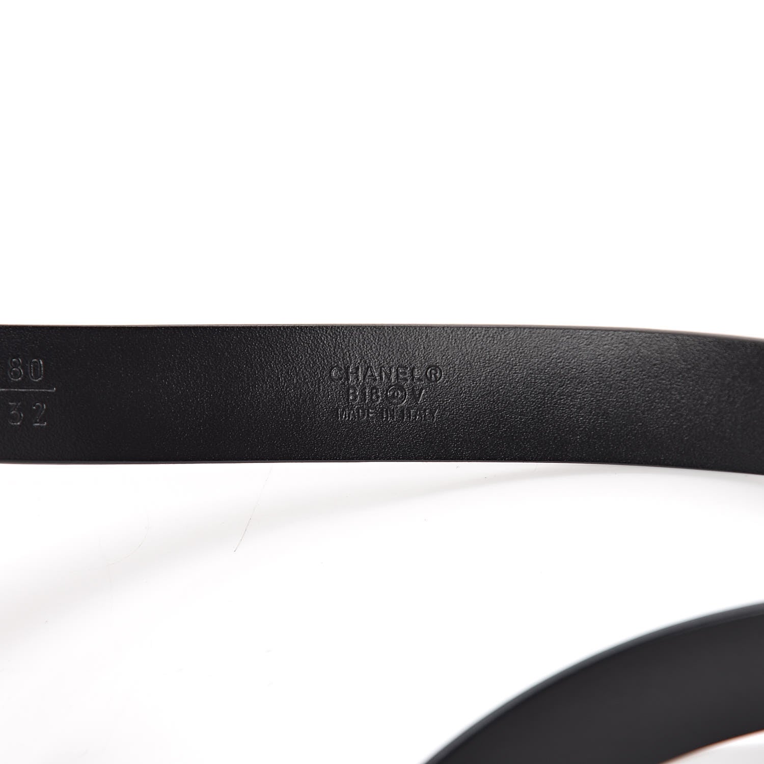 Chanel Calfskin Chain Belt 80 32 Black 4 of 5