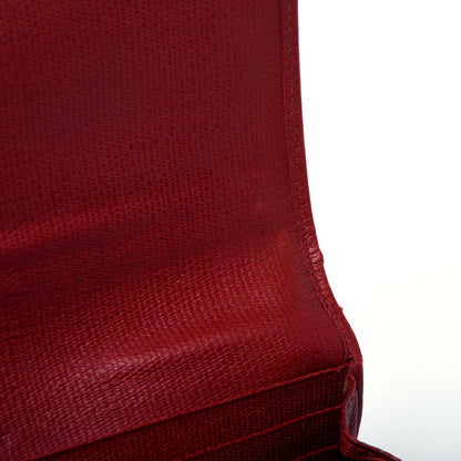 Saint Laurent Textured Calfskin Classic Y Ligne Clutch Red 10 of 25