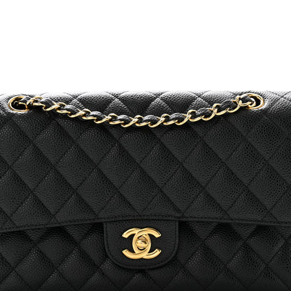 Chanel Caviar Quilted Medium Double Flap Black 8 of 11