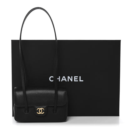 Chanel Shiny Caviar Mini Preppy Coco Shoulder Bag Black 11 of 11