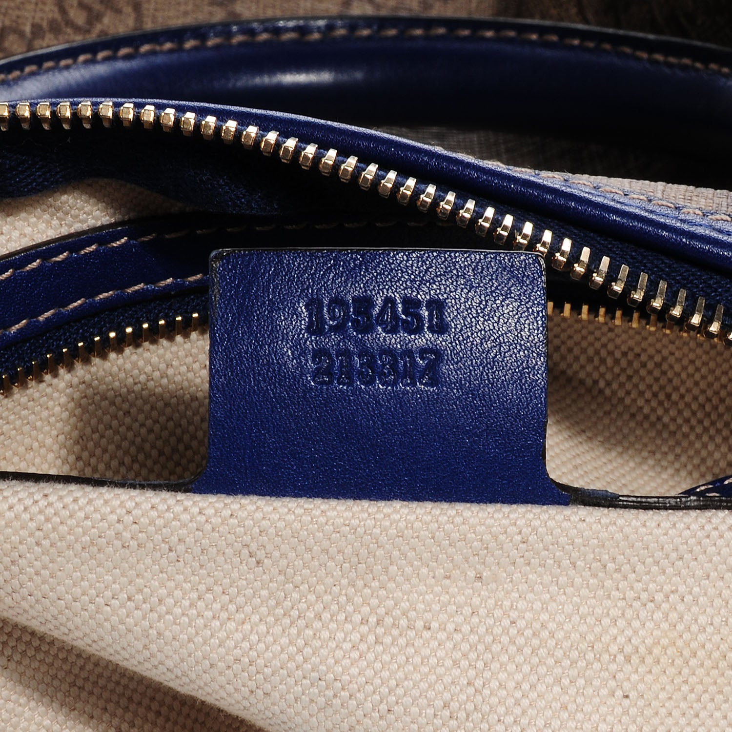 Gucci GG Plus Monogram Medium Boston USA Flag Unicef Duffle Blue 7 of 7