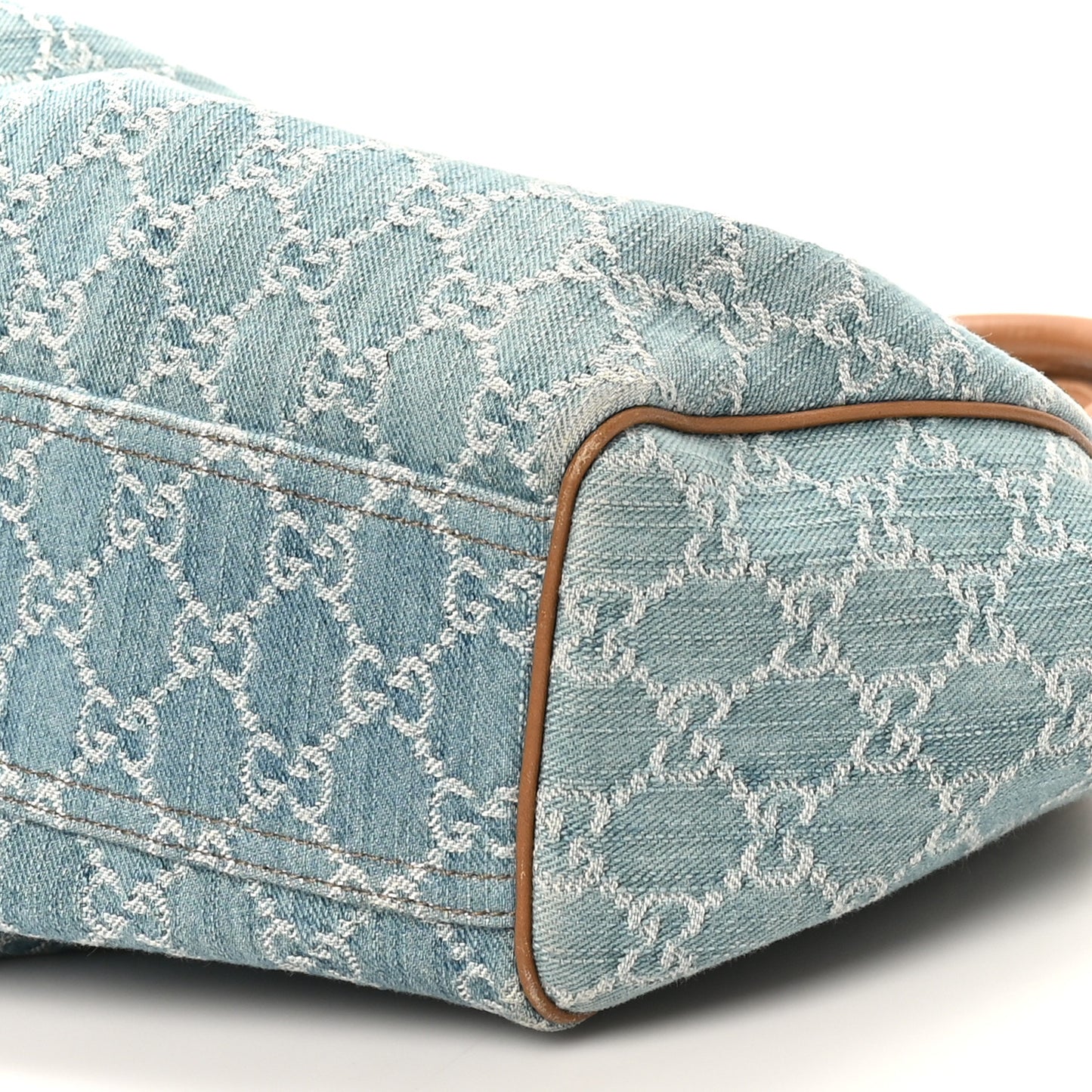 Denim Monogram Medium Sukey Tote Blue