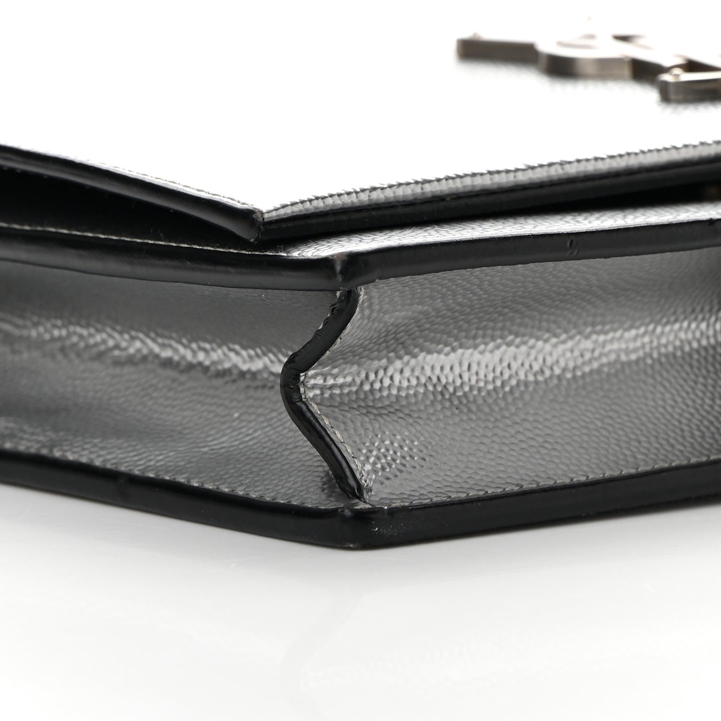 Grain De Poudre Clasic Kate Monogram Tassel Chain Wallet Argento
