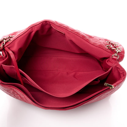 Chanel Calfskin Quilted XXL Travel Flap Bag Red 5 of 14