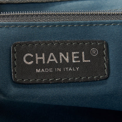 Chanel Lambskin Quilted Jumbo Coco Loop Flap Grey 7 of 13