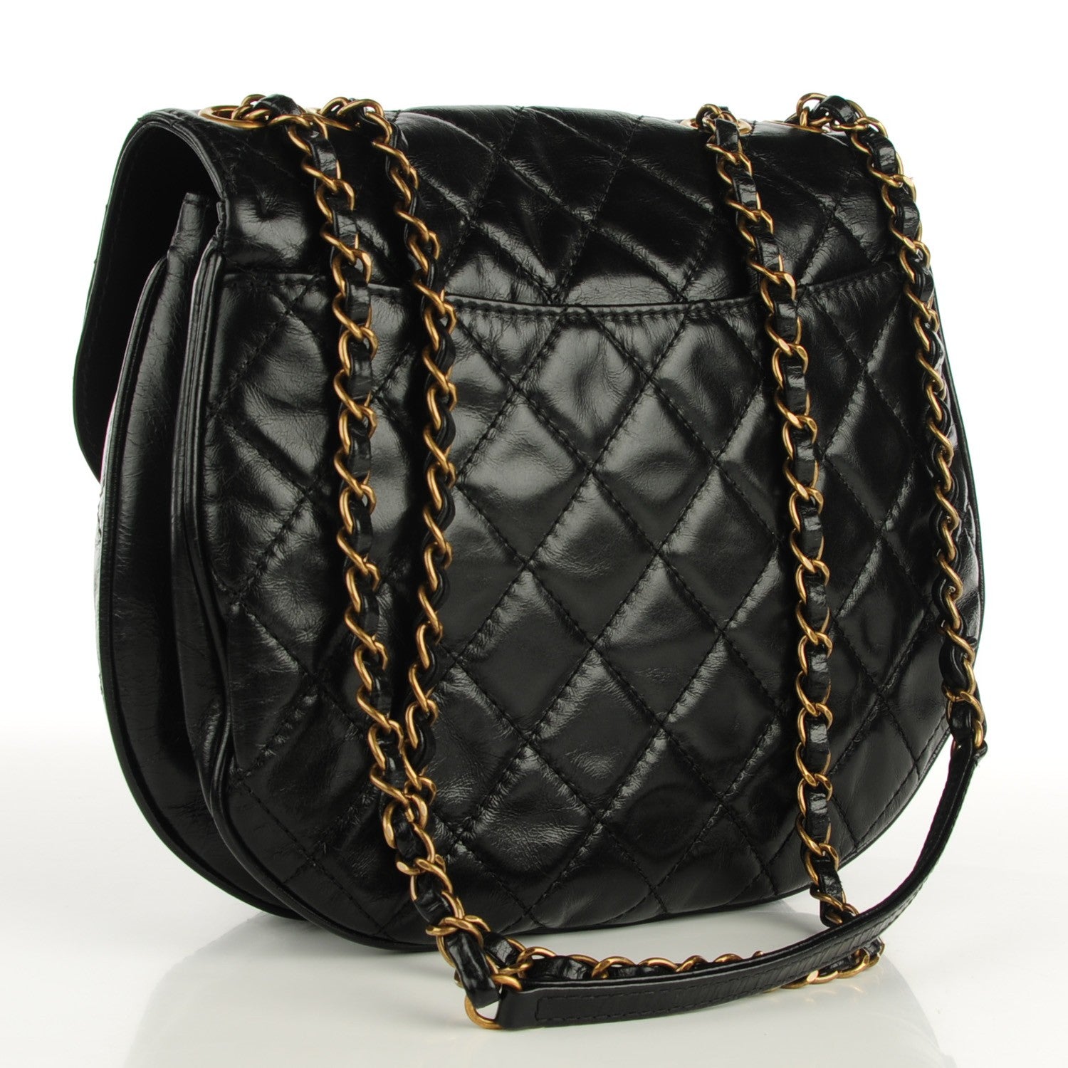 Chanel Calfskin Quilted Medium Bubble CC Flap Black 3 of 8