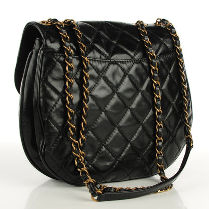 Chanel Calfskin Quilted Medium Bubble CC Flap Black 3 of 8