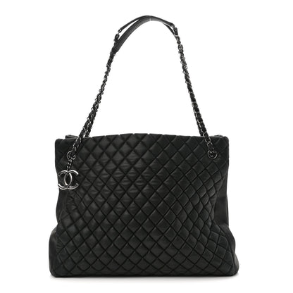 Chanel Iridescent Calfskin Quilted New Bubble Tote Black 1 of 9