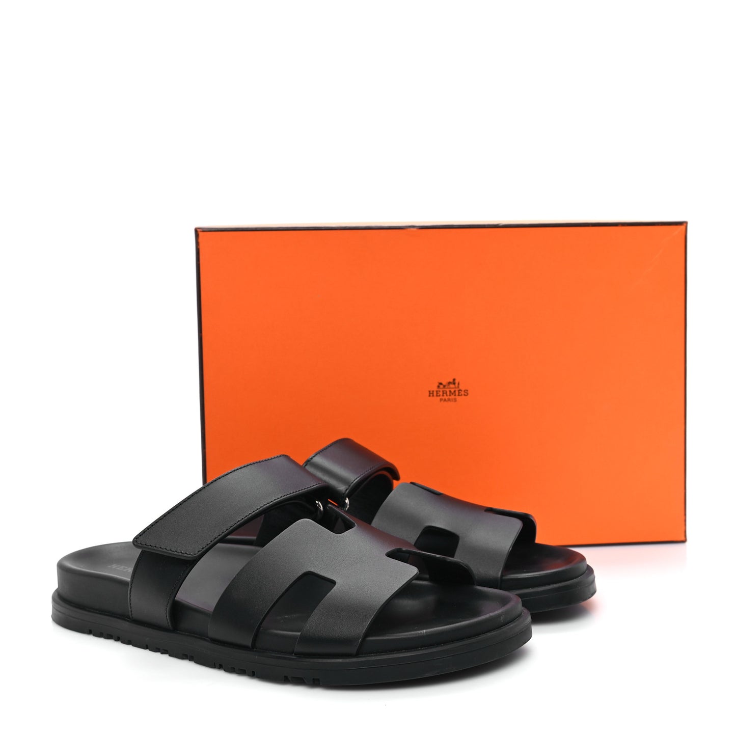 Calfskin Womens Chypre Sandals 38.5 Black