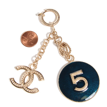 Chanel CC N°5 Bag Charm Light Gold 2 of 5