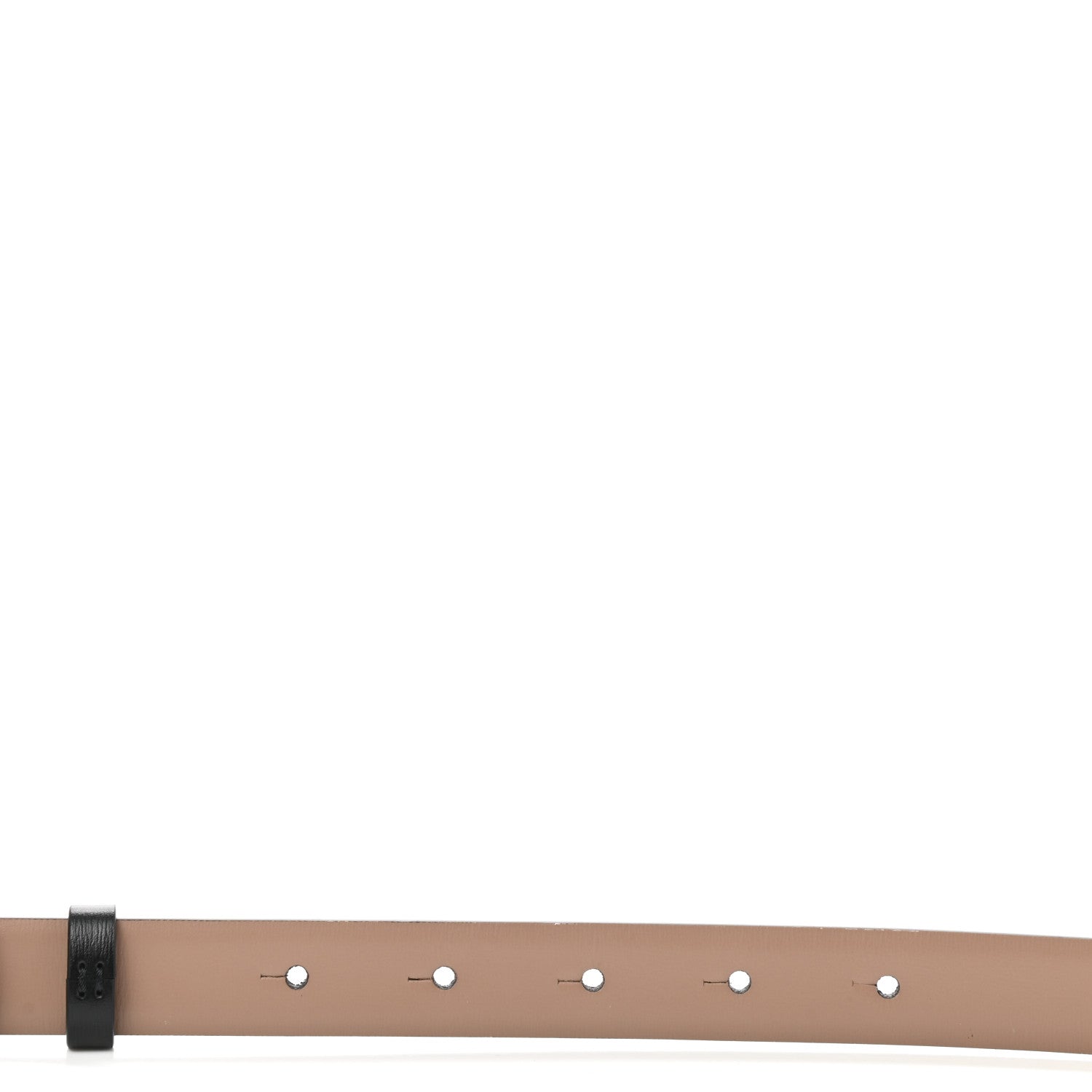 Valentino Garavani Glossy Calfskin VLogo Reversible 40mm Belt 75 30 Smokey Beige Black 4 of 6