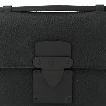 Louis Vuitton Taurillon Monogram S Lock Sling Bag Black 7 of 9