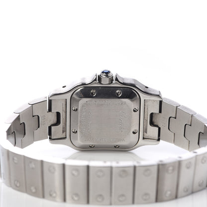 Cartier Stainless Steel 24mm Santos De Cartier Galbee Quartz Watch Black 5 of 6