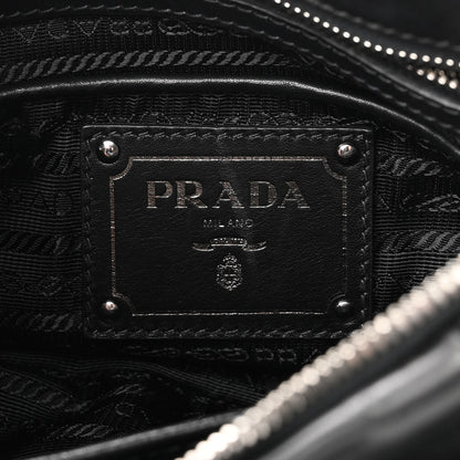 Prada Soft Calf Shoulder Bag Black 6 of 10