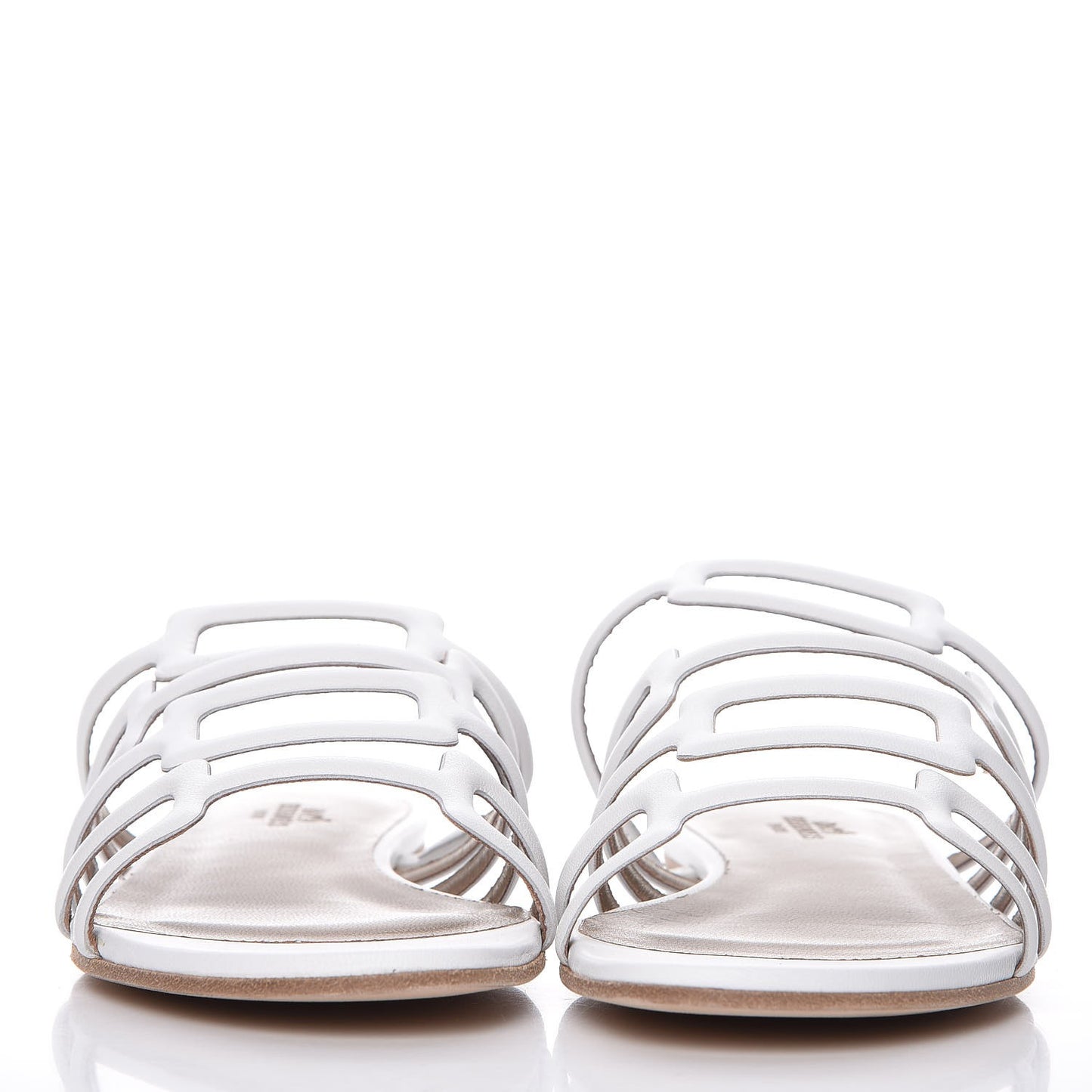 Nappa Calfskin Olympe Sandals 36 Blanc White