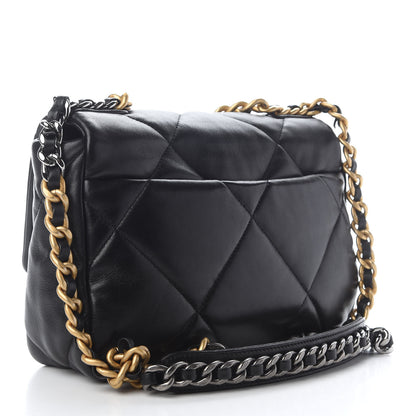 Chanel Lambskin Quilted Medium Chanel 19 Flap Black 3 of 9