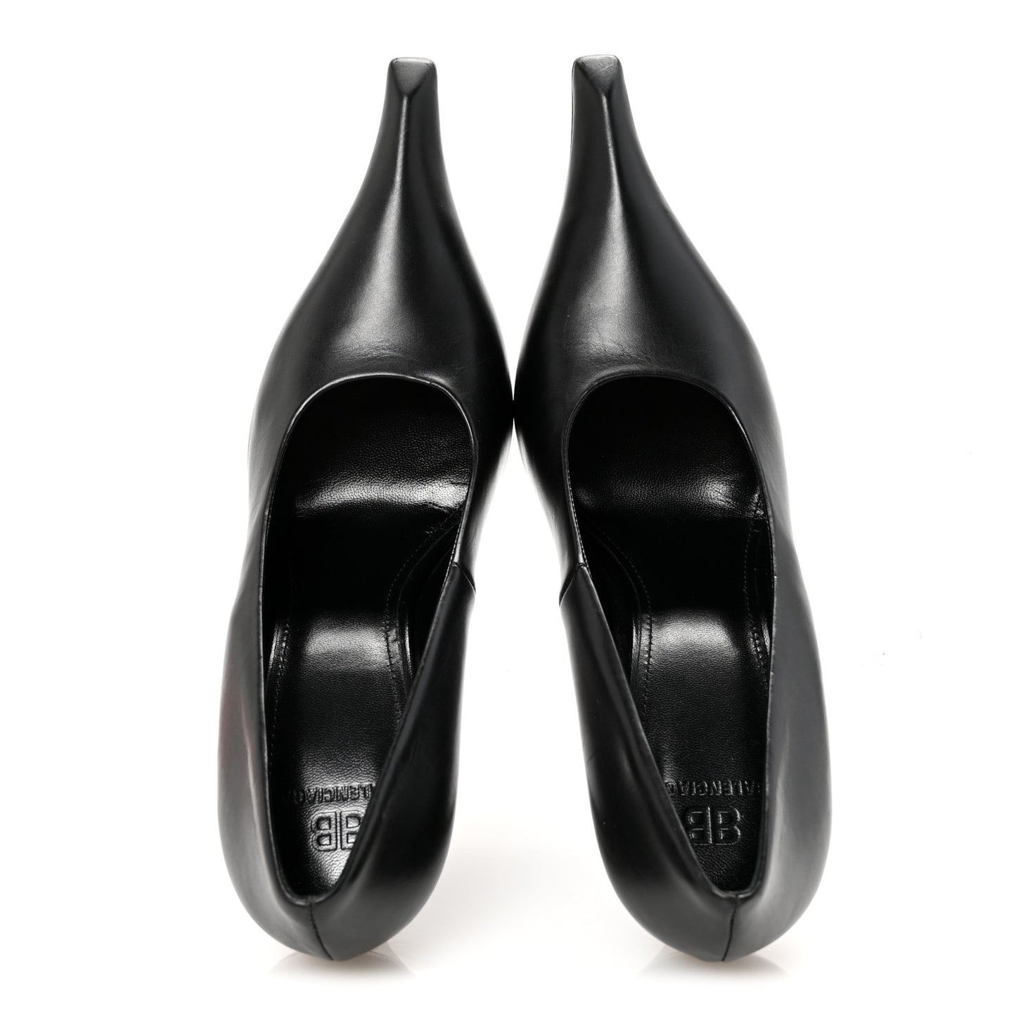 Distressed Calfskin Odeon 100mm Pumps 38 Black