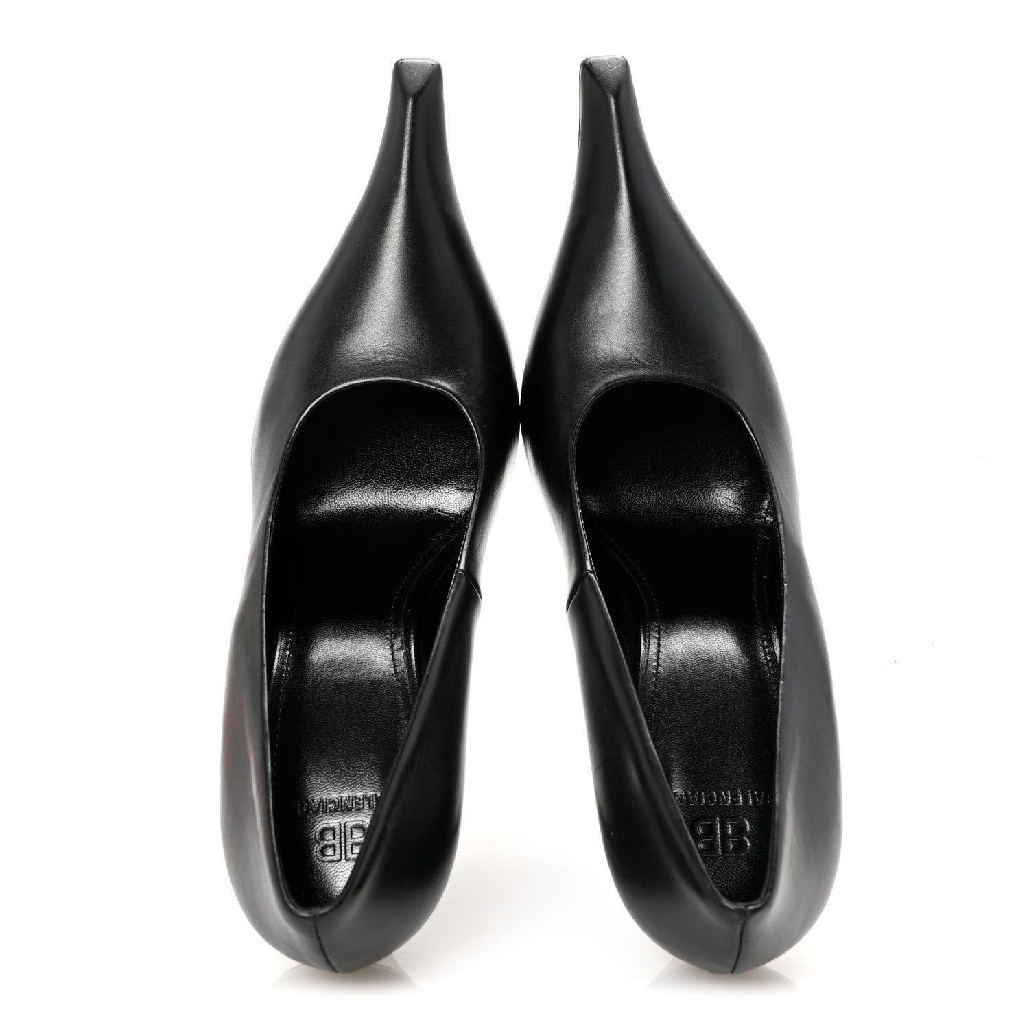 Balenciaga Distressed Calfskin Odeon 100mm Pumps 38 Black 2 of 10