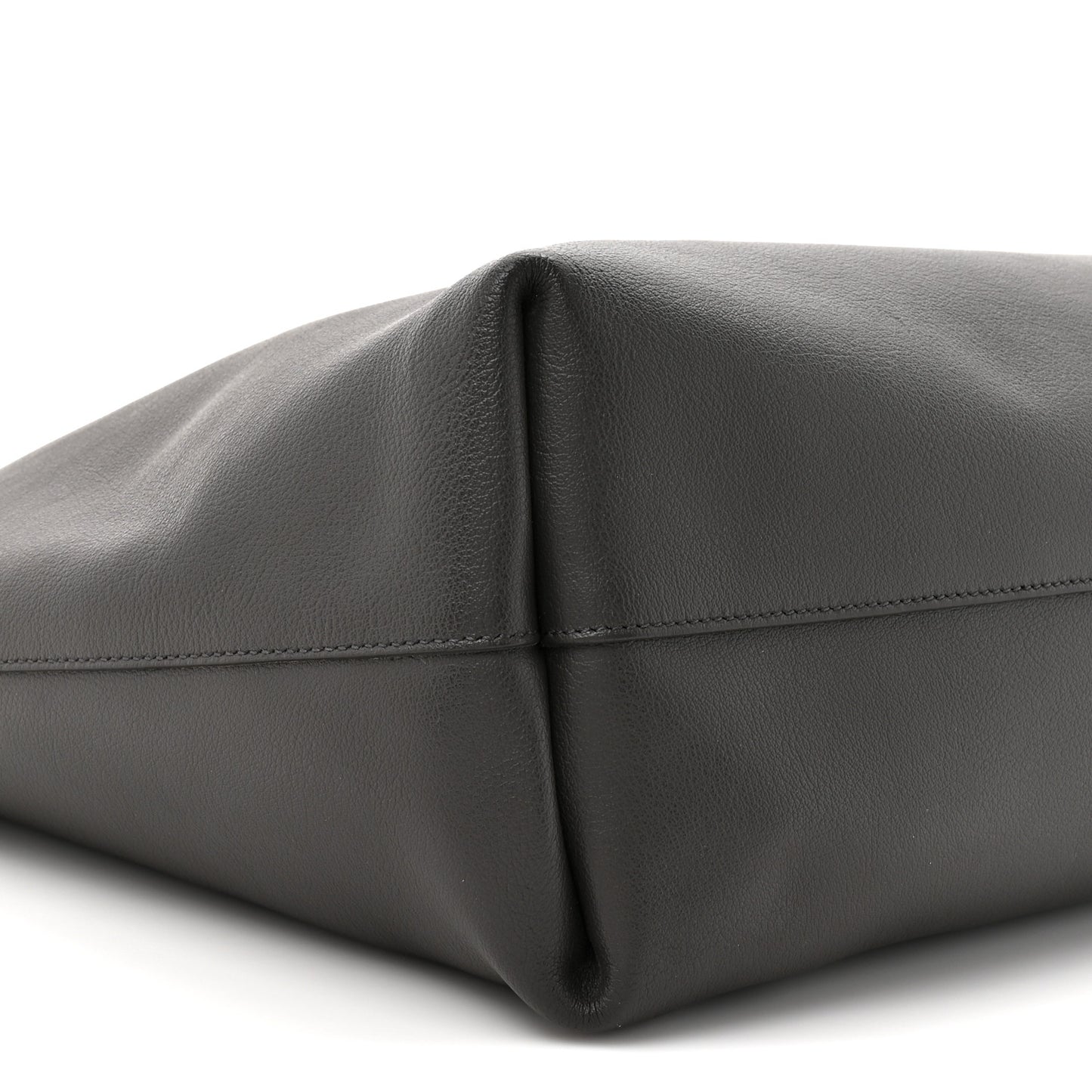 Calfskin Large Shopping Tote Pebble