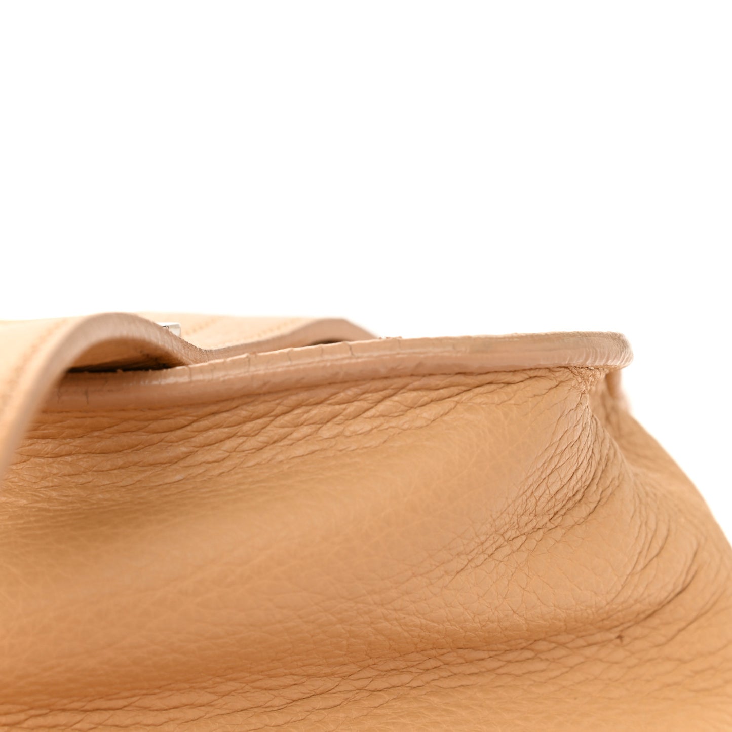 Deerskin Medium Bolt Bag Beige