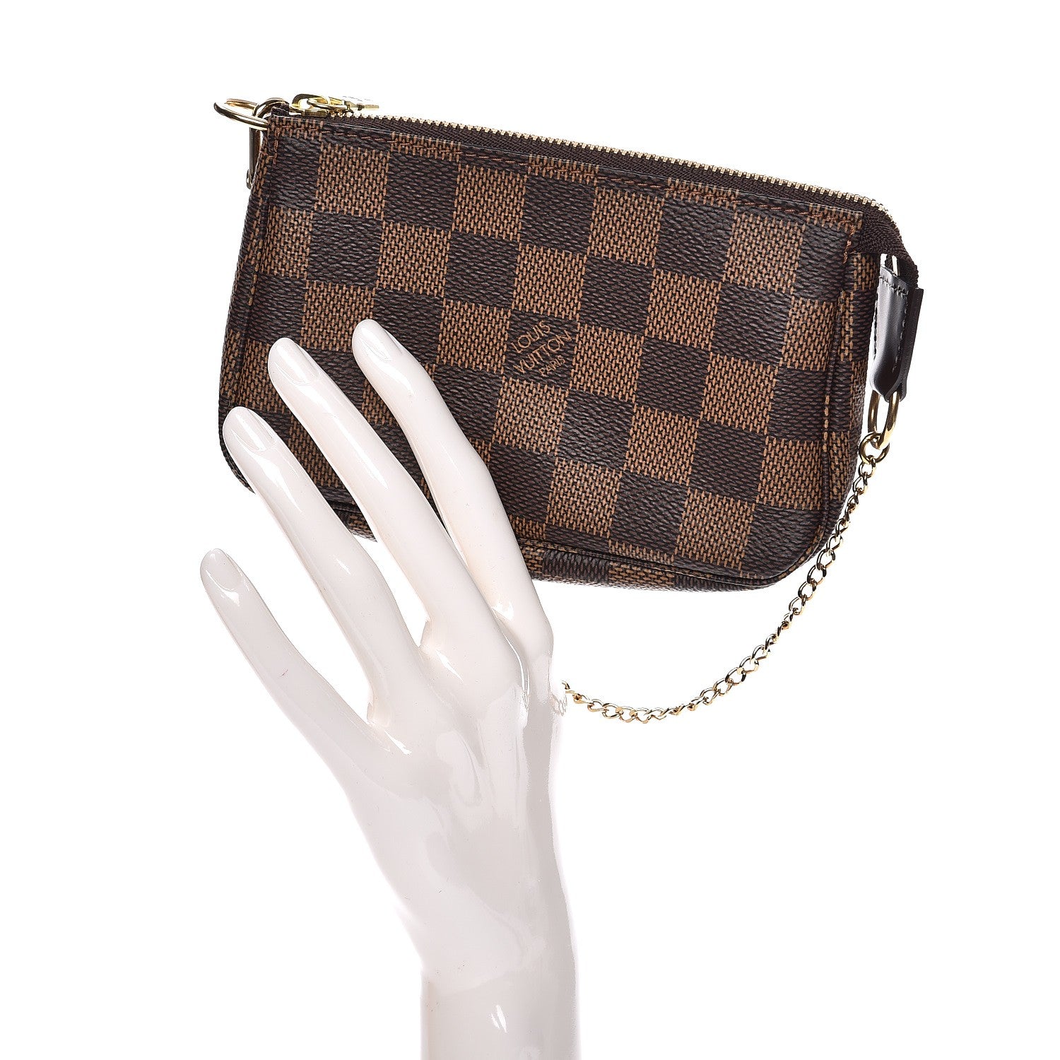 Louis Vuitton Damier Ebene Mini Pochette Accessories 2 of 8