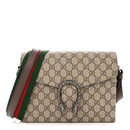 Gucci GG Supreme Monogram Dionysus Messenger Bag Beige New Acero 1 of 13