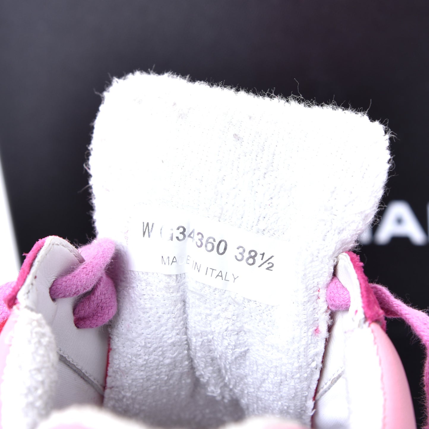 Nylon Lambskin Suede Calfskin CC Sneakers 38.5 Fuchsia Pink