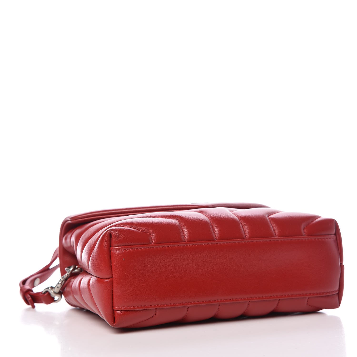 Saint Laurent Calfskin Y Quilted Monogram Toy Loulou Crossbody Bag Red 4 of 14