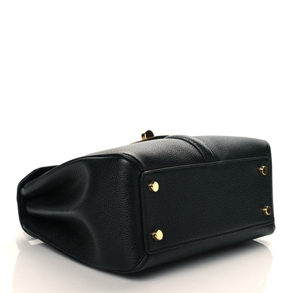 Celine Grained Calfskin Small 16 Top Handle Bag Black 4 of 10