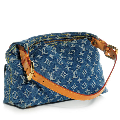 Louis Vuitton Monogram Denim Baggy PM Blue 3 of 7
