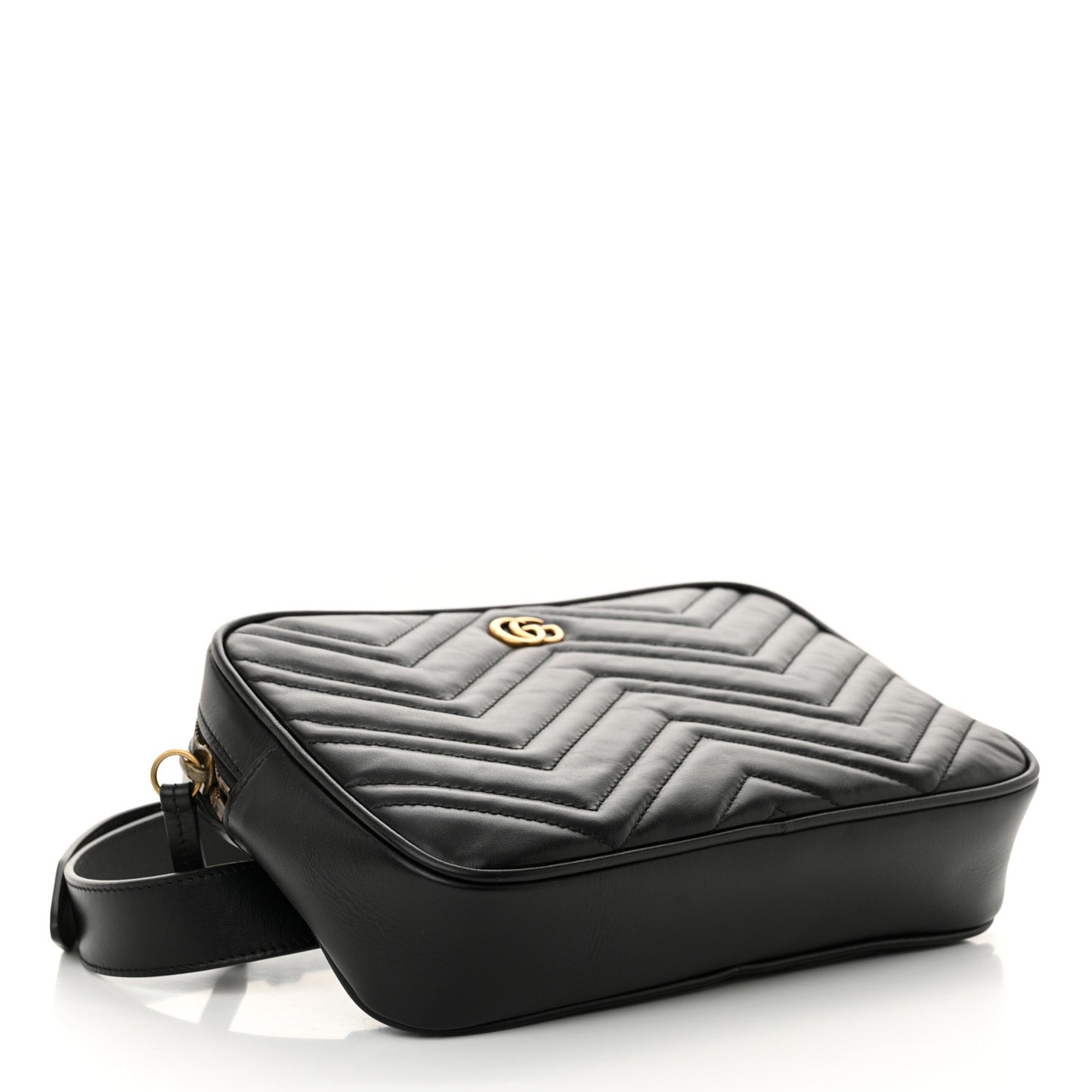 Calfskin Matelasse Mens GG Marmont Belt Bag 80 32 Black
