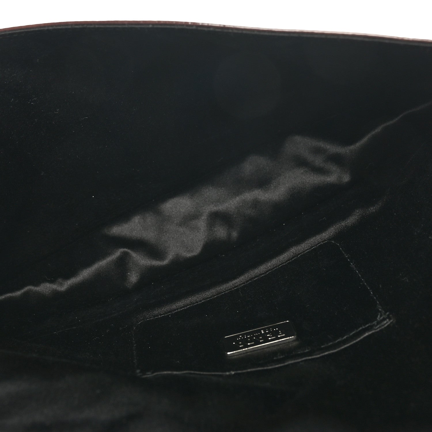 Prada Vernice Sfumato Metal Clutch Nudo Black 5 of 6