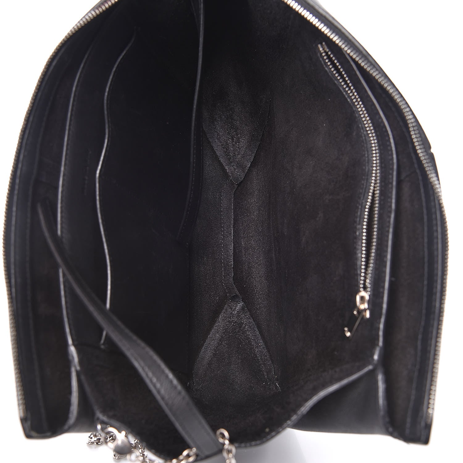 Celine Supple Natural Calfskin Tri-Fold Clutch Black 7 of 11