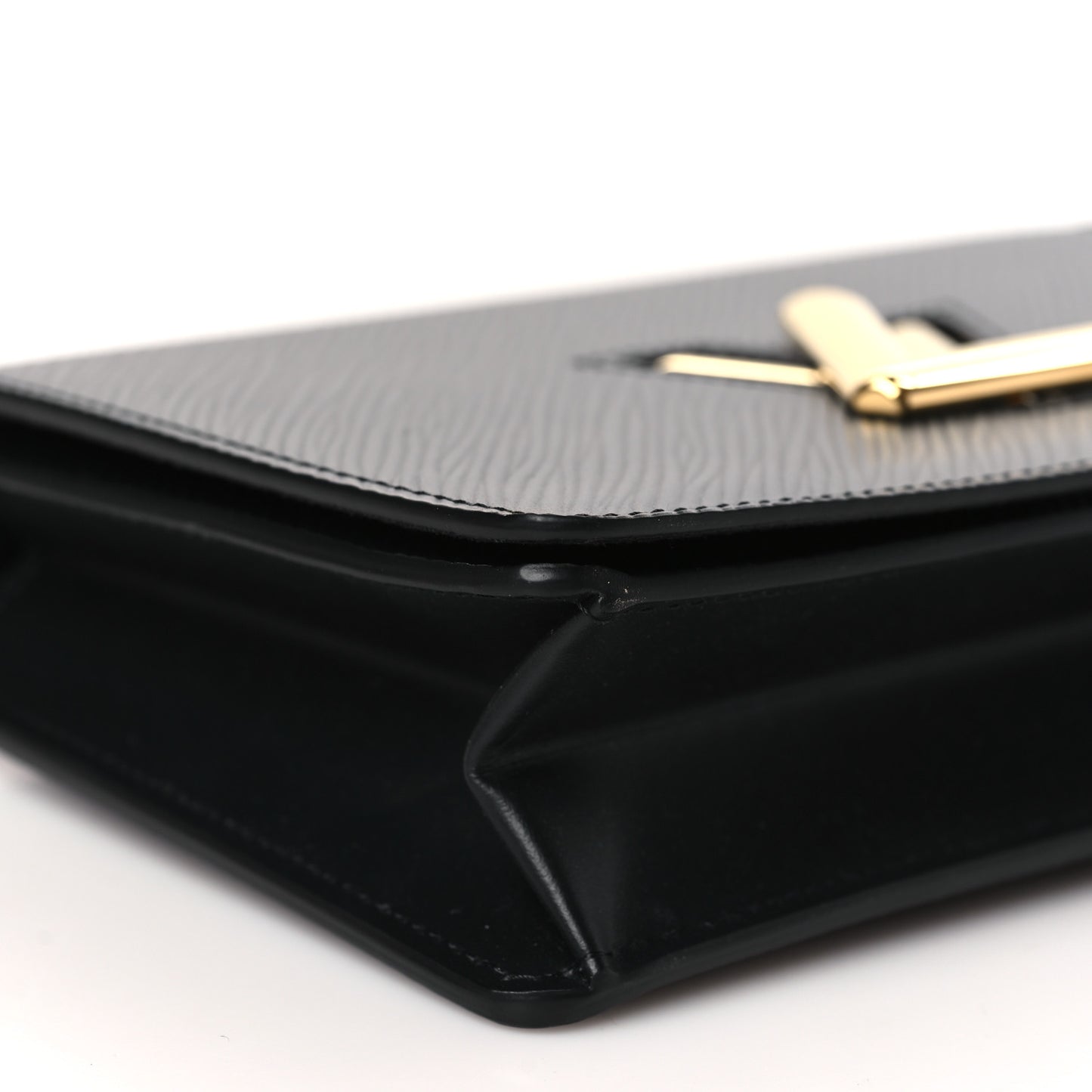 Epi Twist Belt Chain Wallet Black