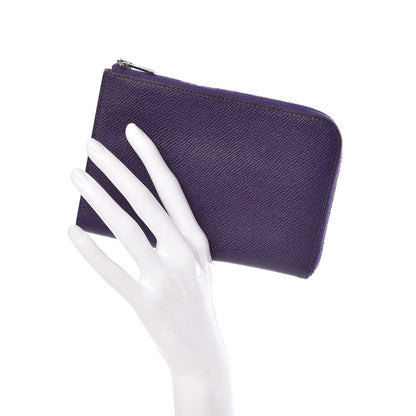 Hermes Epsom Remix Duo Wallet Iris 2 of 10