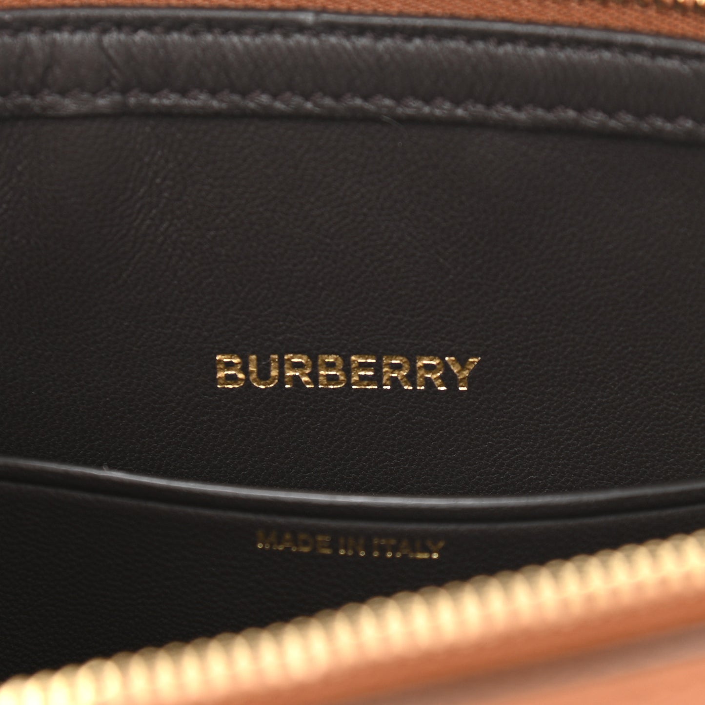 Calfskin Mini Two-Tone Olympia Shoulder Bag Warm Tan