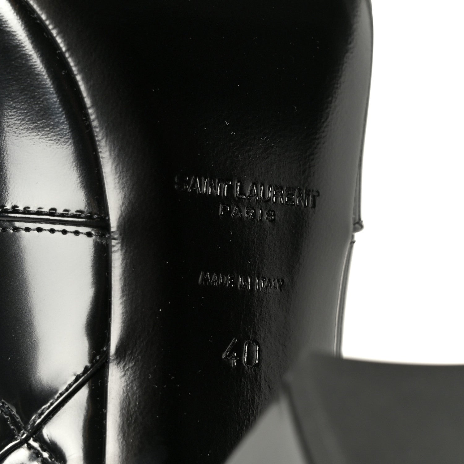 Saint Laurent Vitello Marilyn Betty 70 Ankle Zip Boots 40 Black 9 of 10
