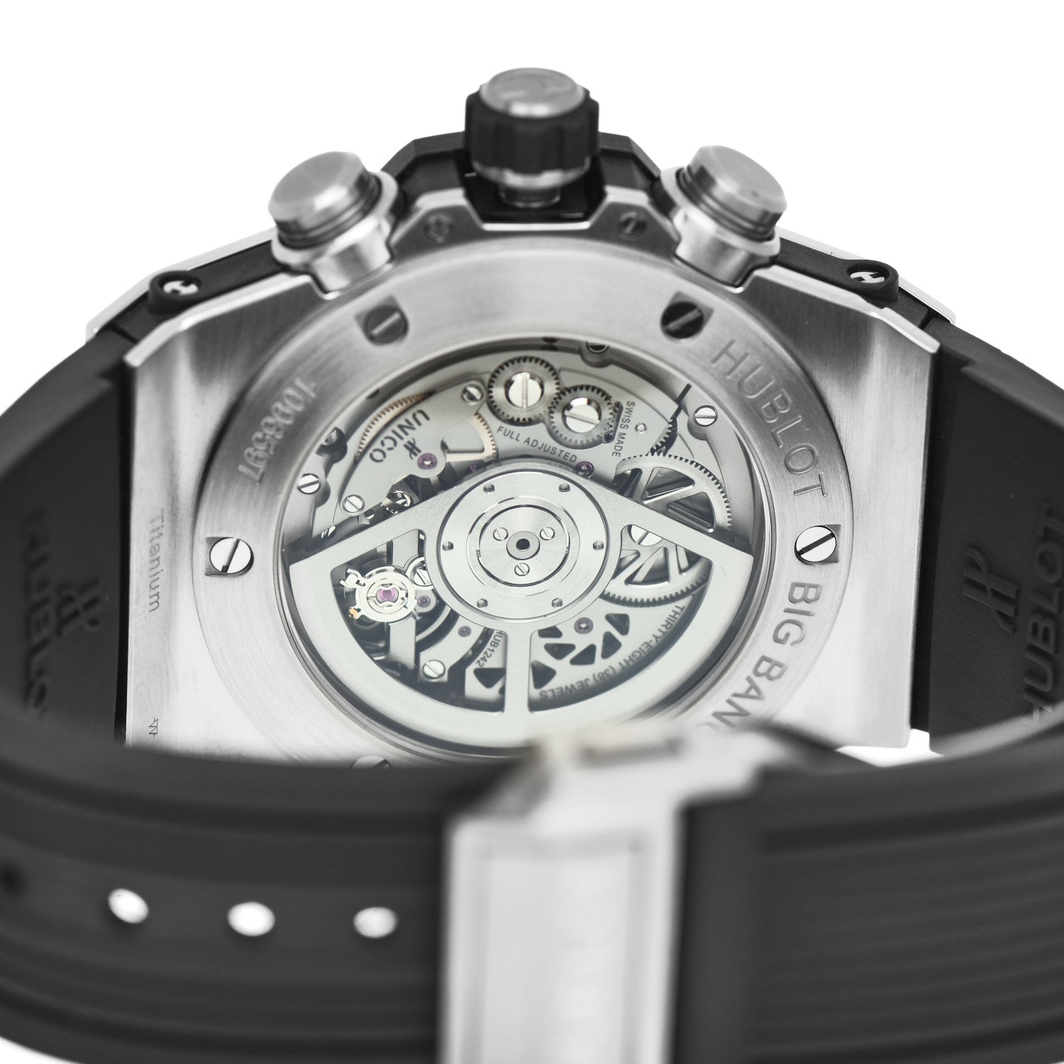 Hublot Titanium Rubber 45mm Big Bang Unico Watch Black 441.NX.1170.RX 4 of 4