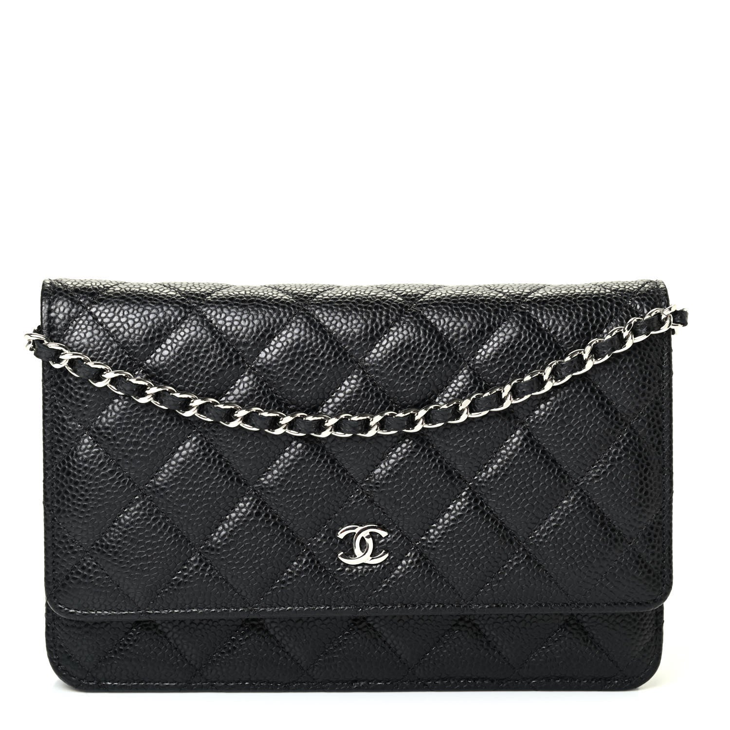 Chanel Caviar Quilted Wallet On Chain WOC Black 1 of 4