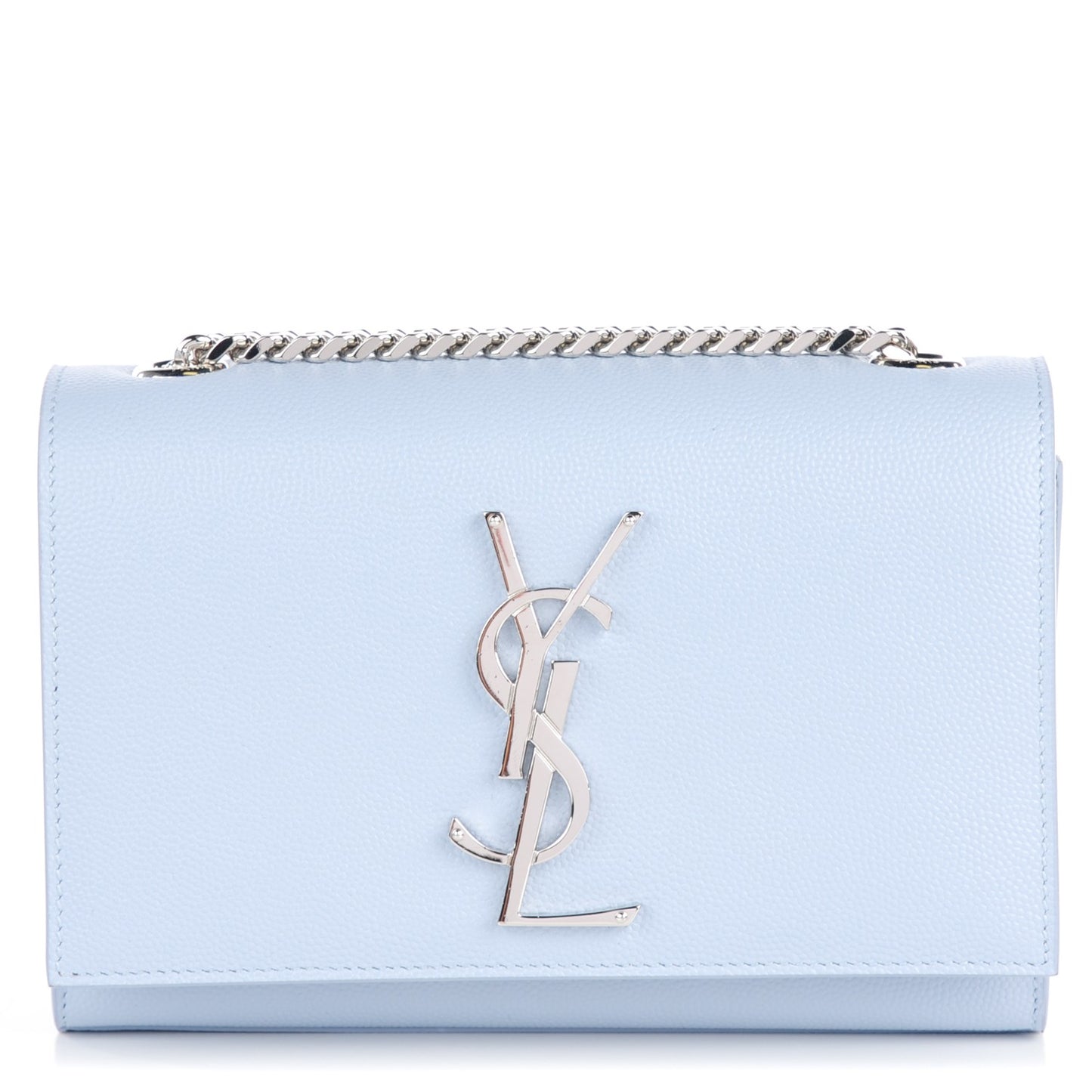 Grain De Poudre Small Classic Monogram Satchel Sky Blue