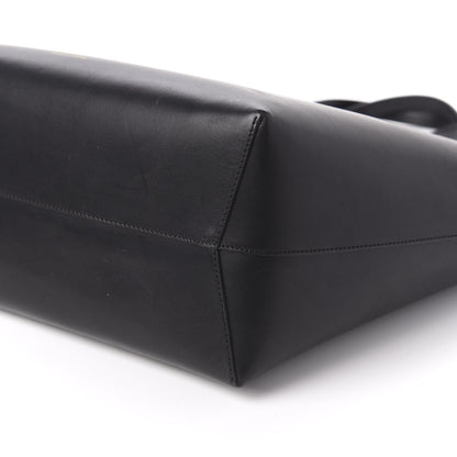 Mansur Gavriel Calfskin Large Shopping Tote Black Flamma 7 of 11