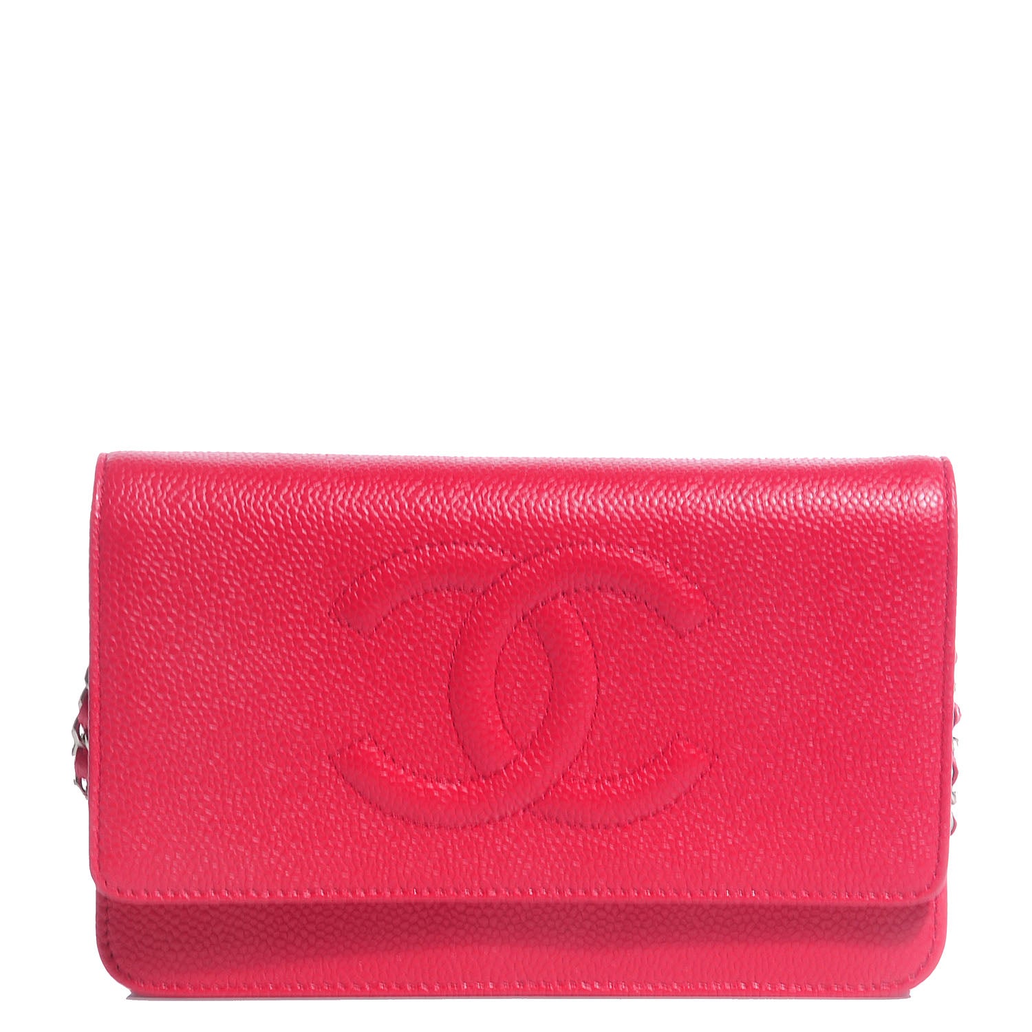Chanel Caviar Timeless Wallet on Chain WOC Pink 1 of 8