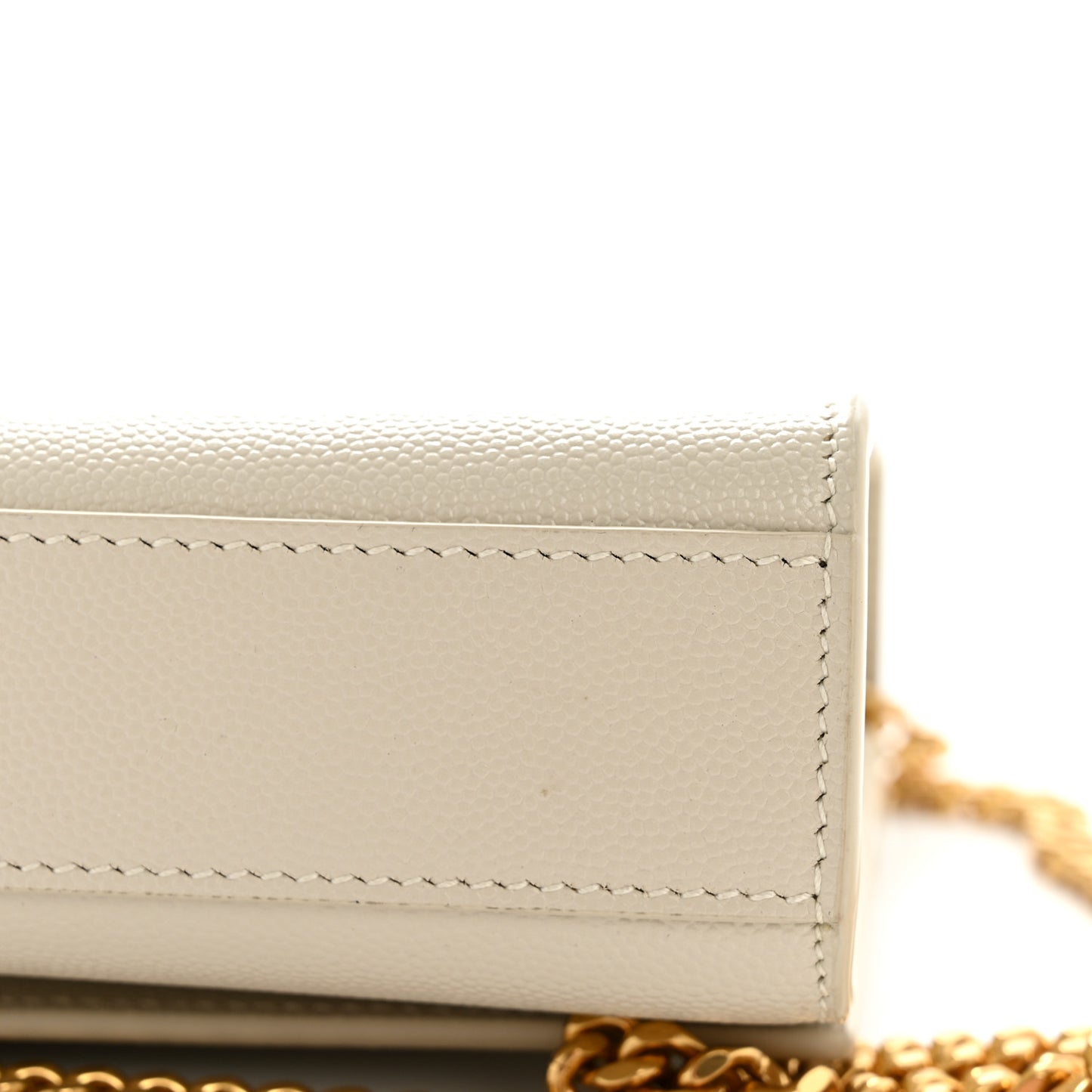 Grain De Poudre Medium Classic Monogram Kate Satchel Crema Soft