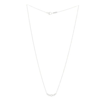 Tiffany Platinum Diamond Jazz Graduated Pendant Necklace 3 of 5